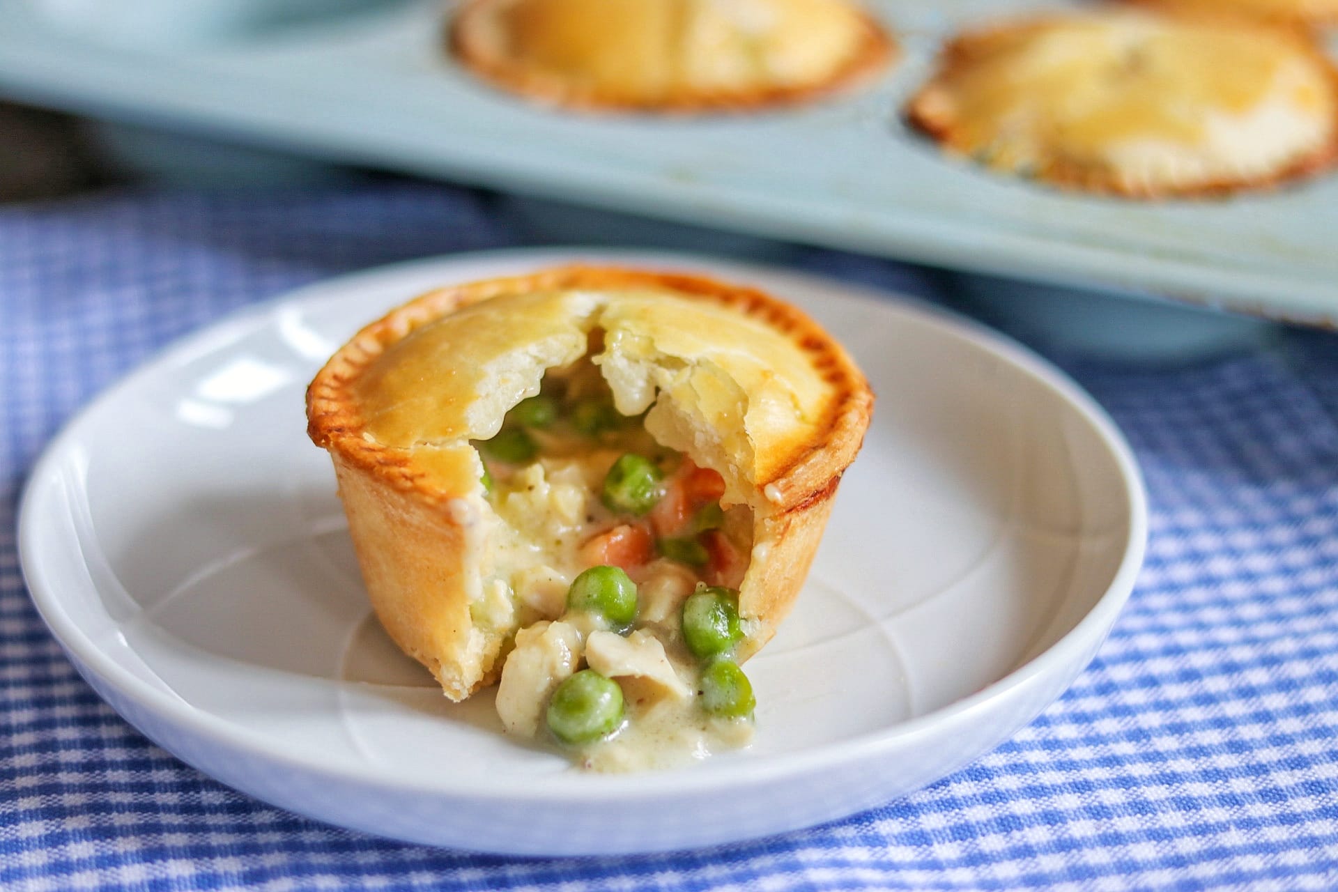 mini pot pies with pie crust (muffin tin chicken pot pie recipe)