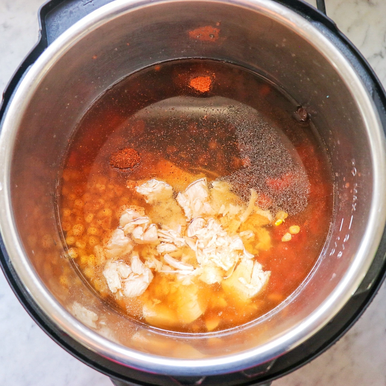 dump and go Instant Pot recipes: easy Instant Pot chicken tortilla soup