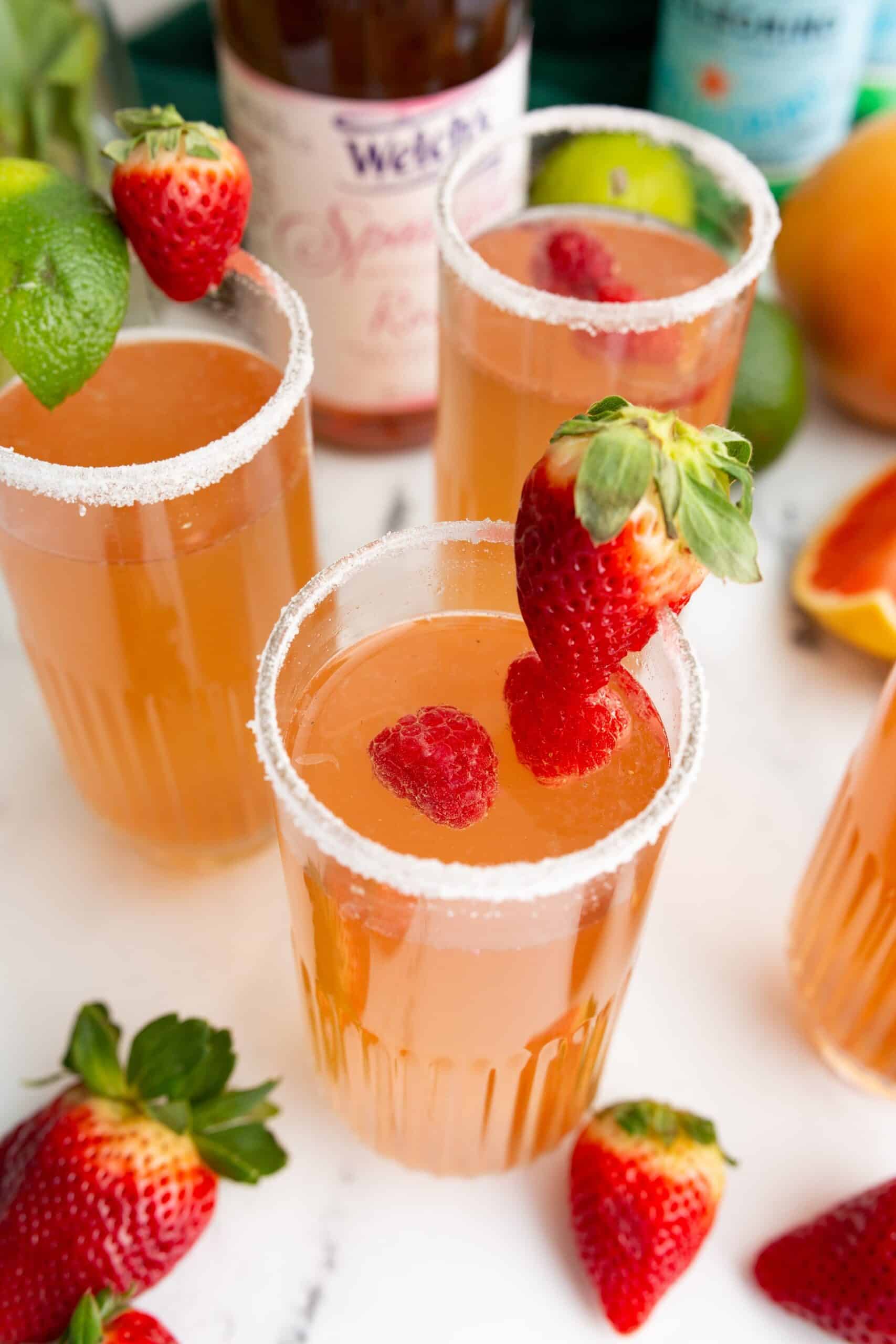 Rosé Sangria Mocktail (non alcoholic drinks from Spain)
