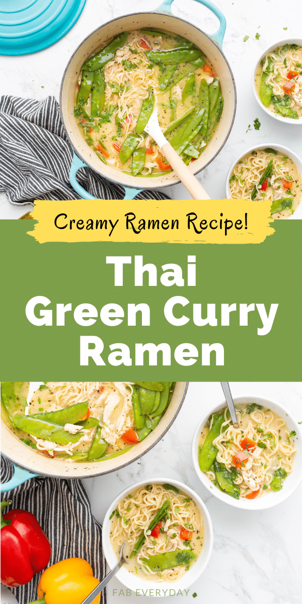 Green Curry Ramen (creamy Thai curry ramen recipe)