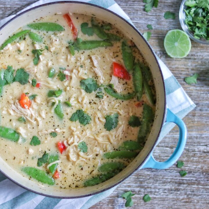 Thai Green Curry Ramen (creamy ramen recipe)