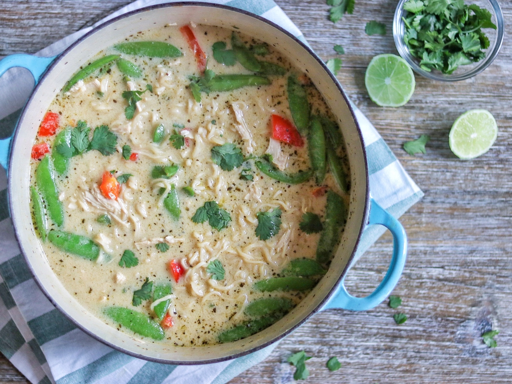 Thai Green Curry Ramen recipe (creamy chicken curry ramen)