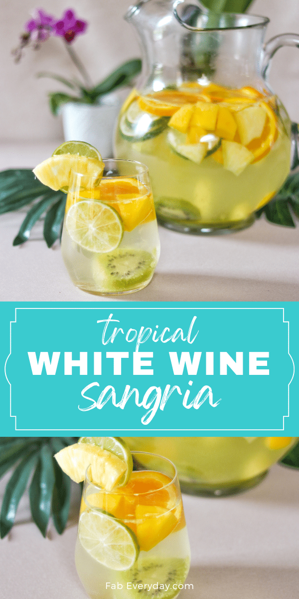 tropical sangria recipe: sangria tropical with white wine