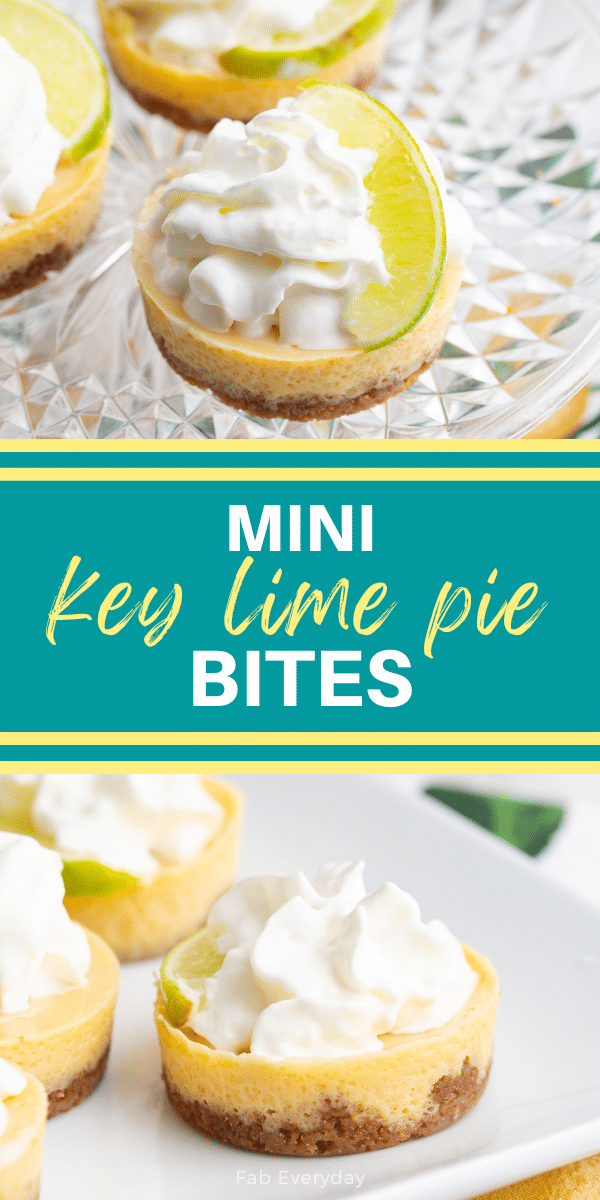 Mini Key Lime Pie Bites (individual mini key lime pies)
