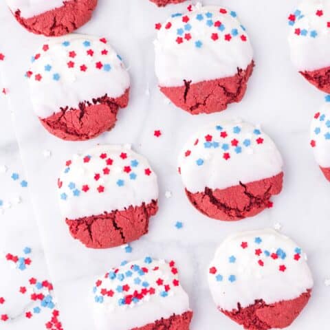 Red Velvet 4th of July Cookies
