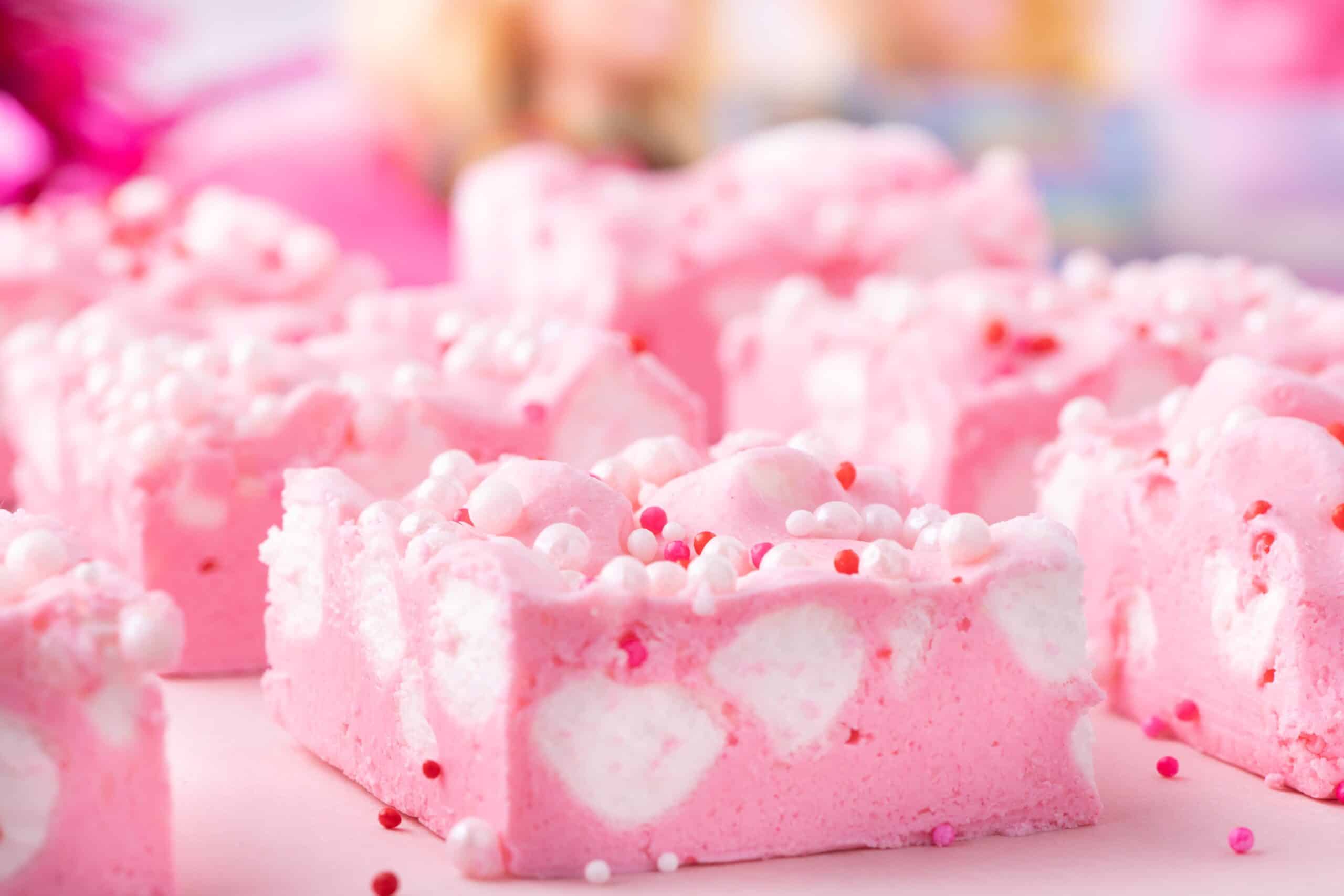 Barbie party food: Bubblegum Fudge