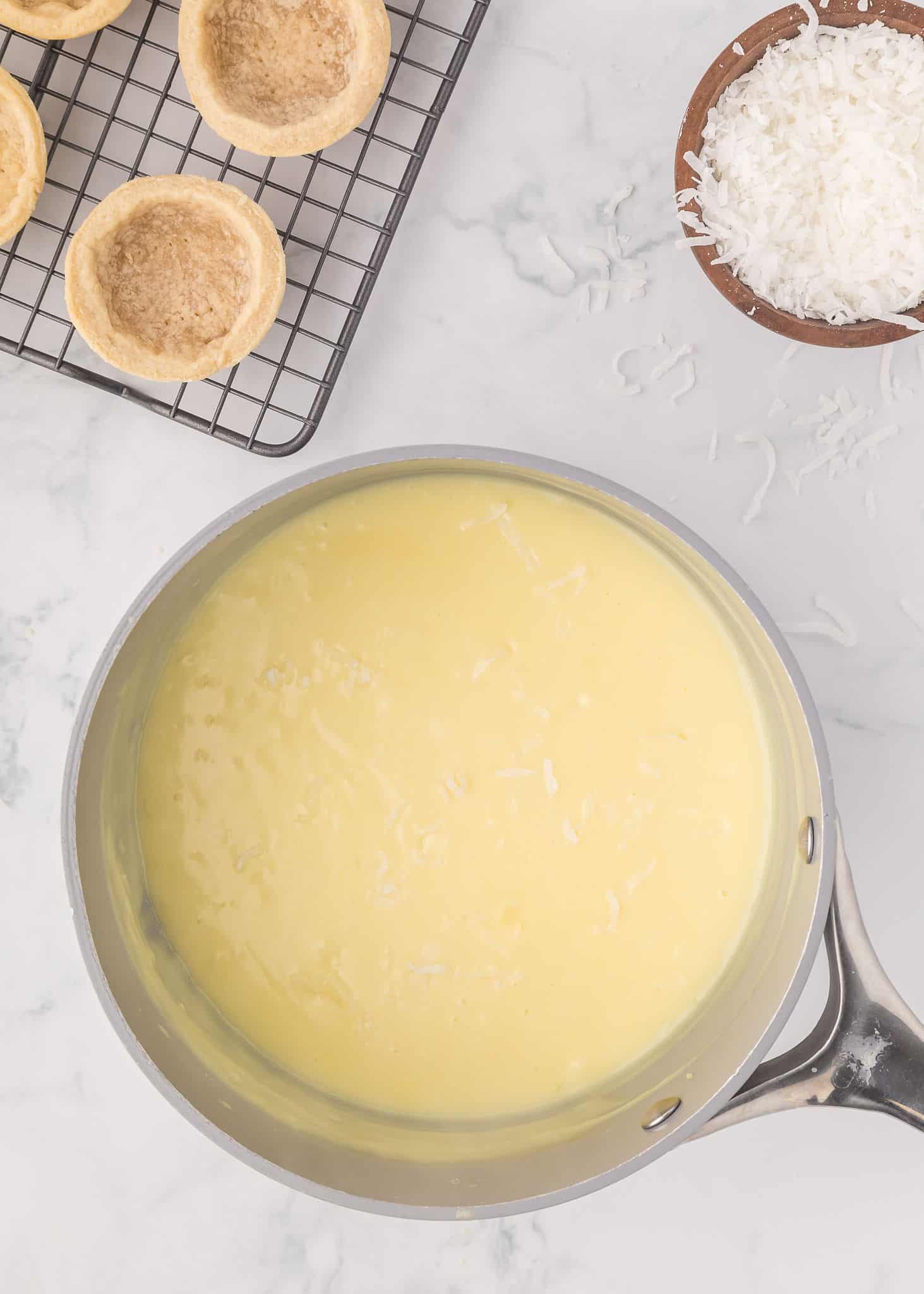 recipe for individual coconut cream pies