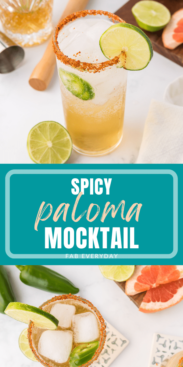 Spicy Paloma Mocktail (non-alcoholic paloma recipe)