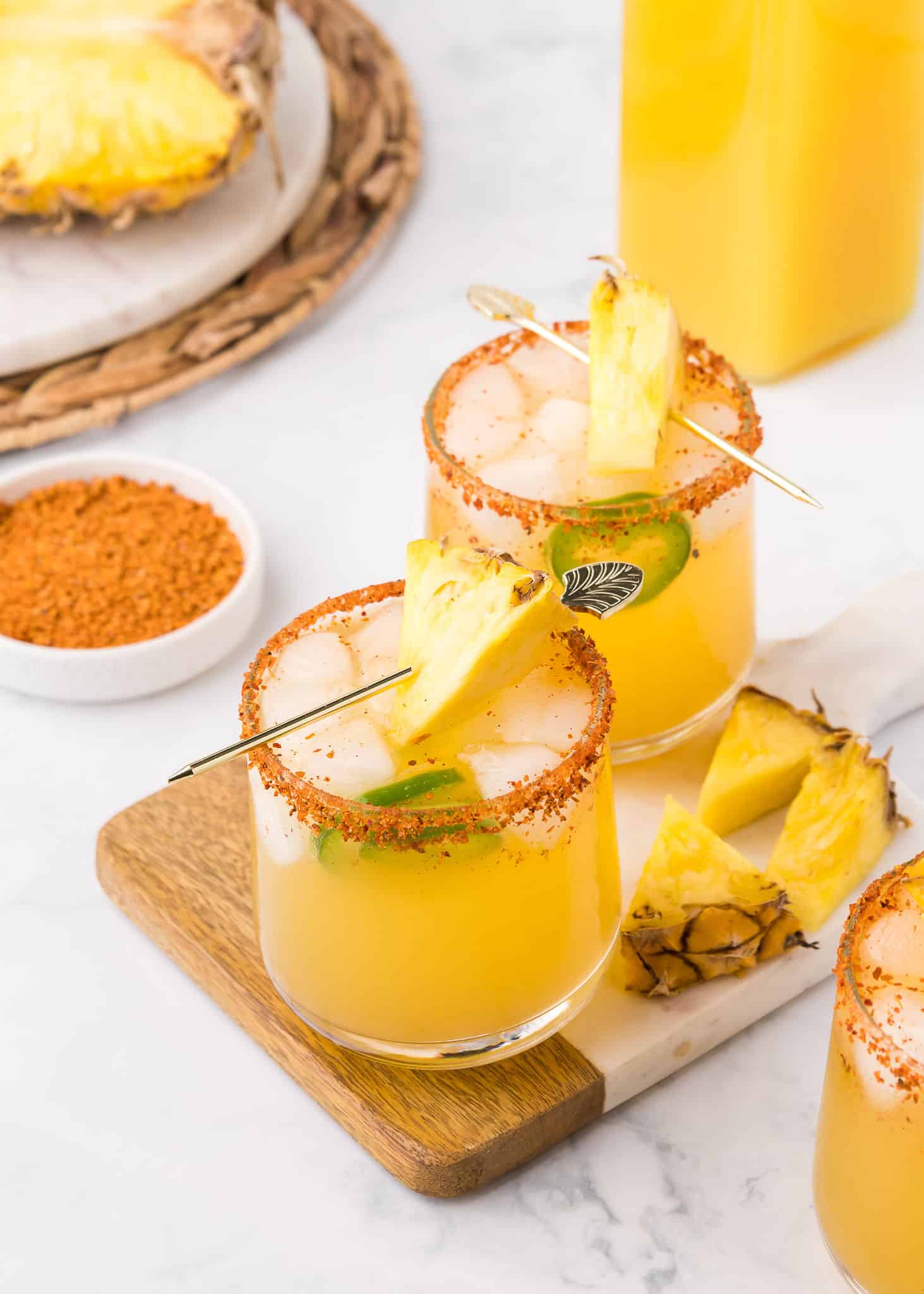 Spicy Pineapple Ginger Mocktail (spicy mocktail with pineapple juice)