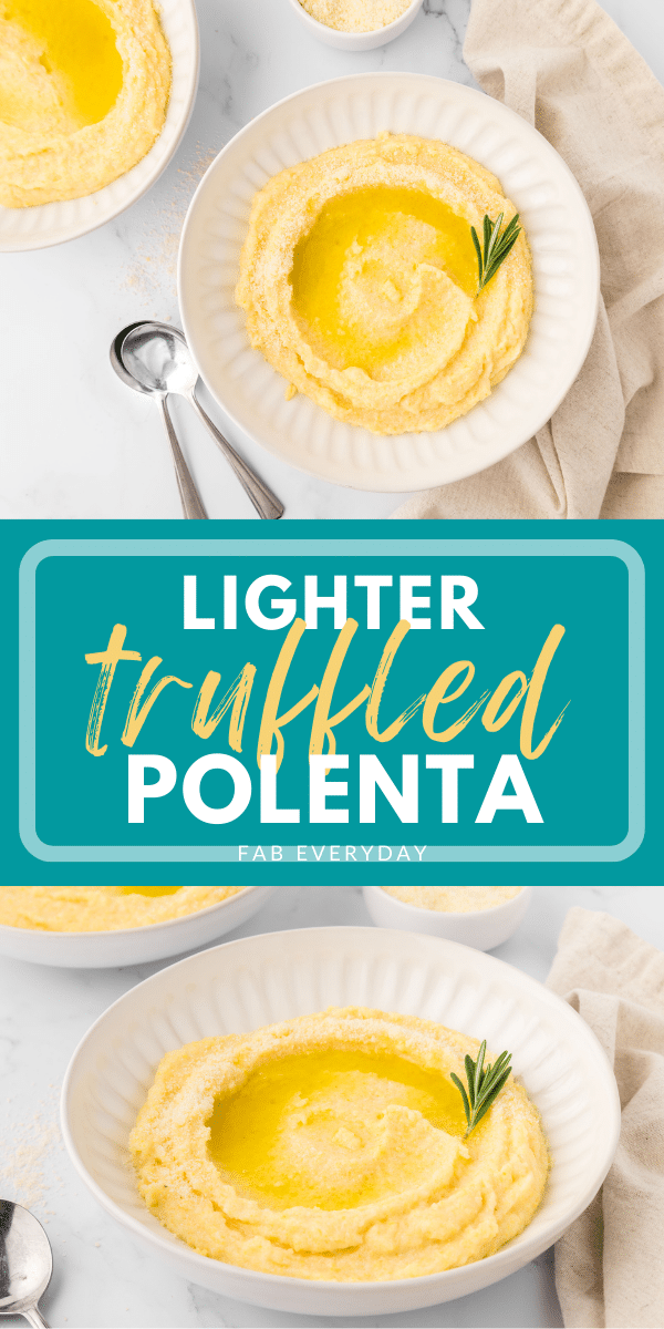 Lighter Truffled Polenta (white truffle polenta recipe)