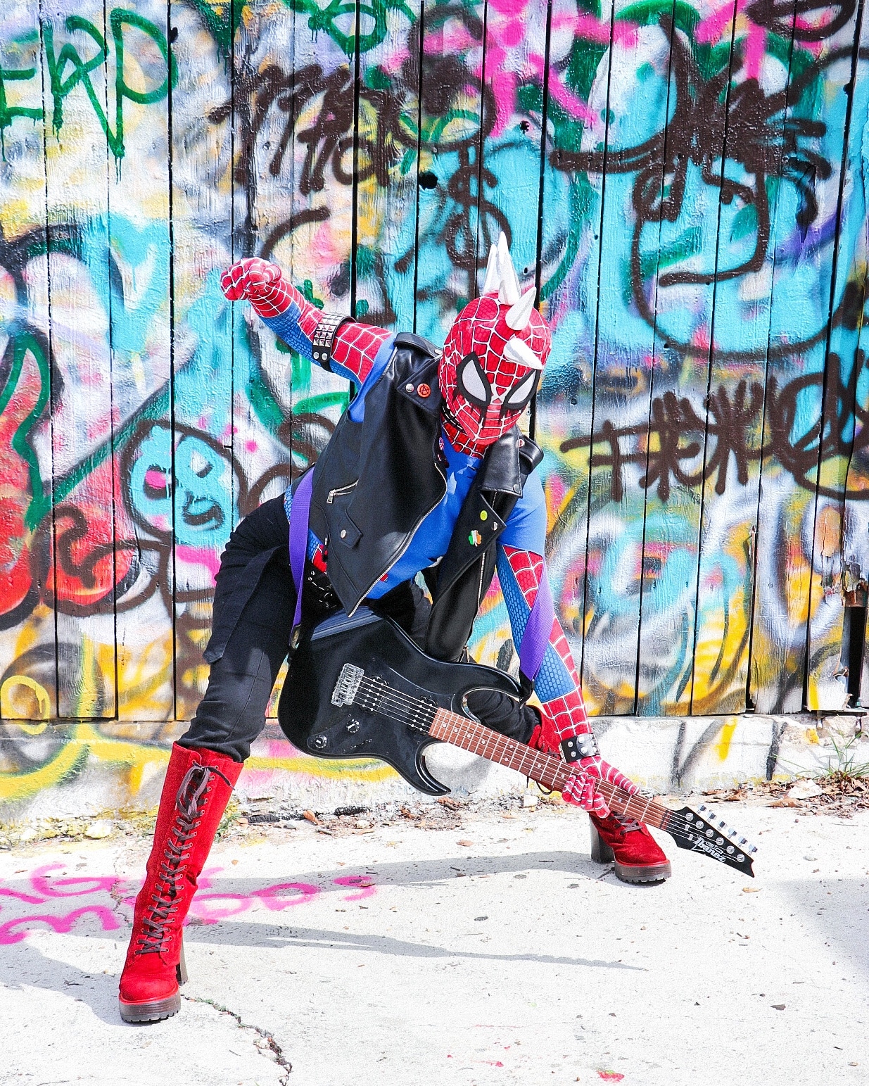Punk Spider-Man costume