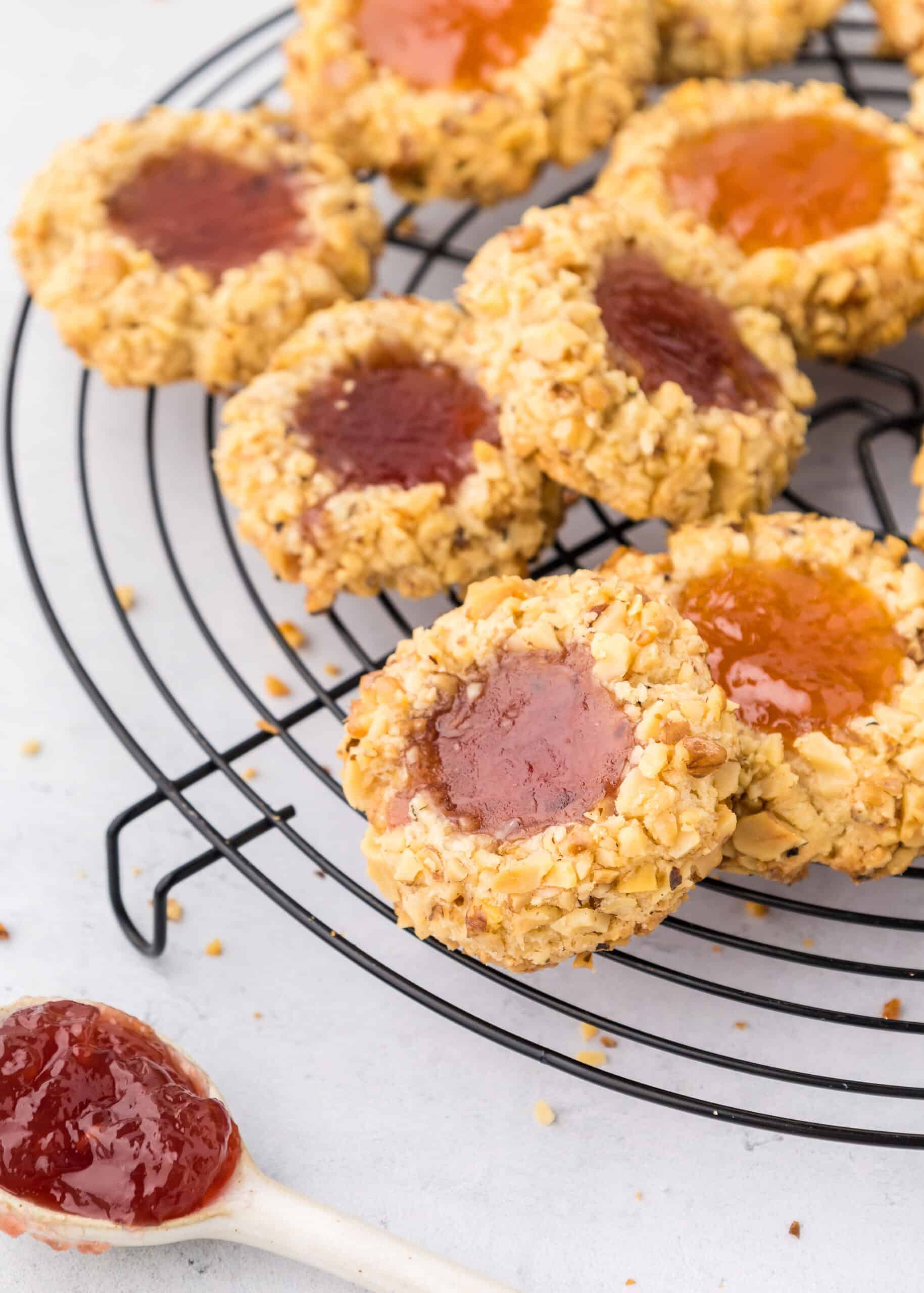 old-fashioned thumbprint cookies