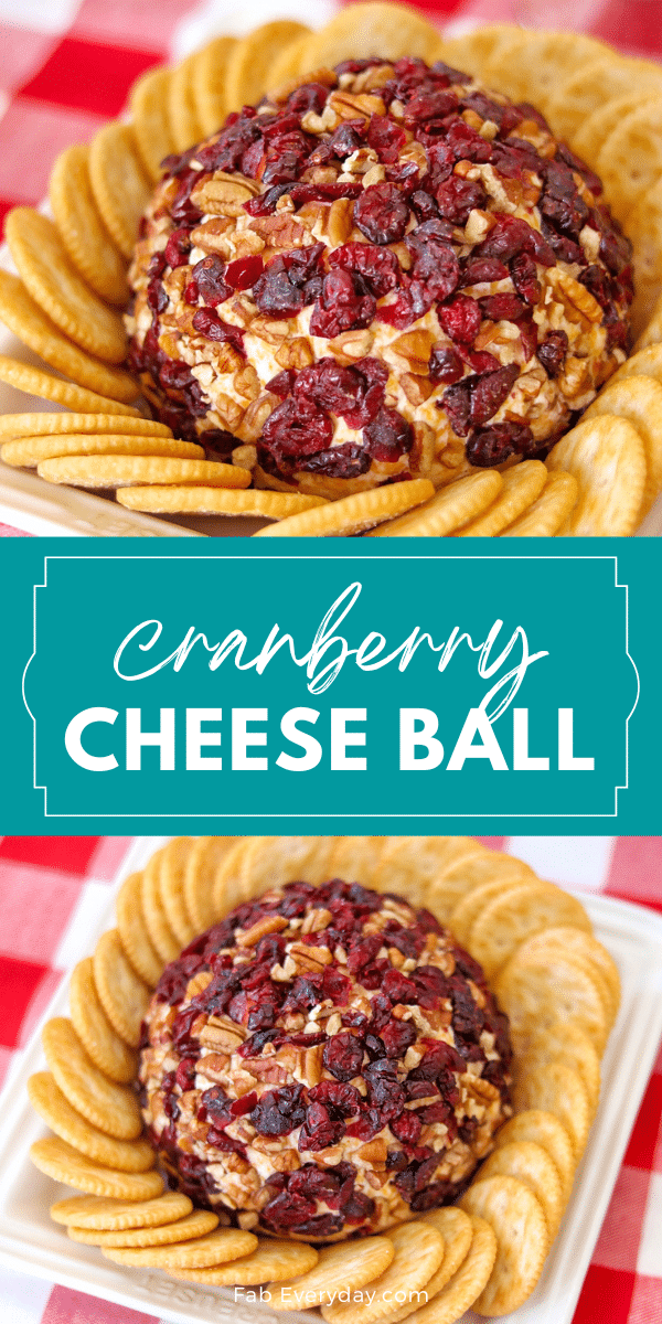 Cranberry Cheese Ball recipe (pecan, cranberry, orange cheese ball)