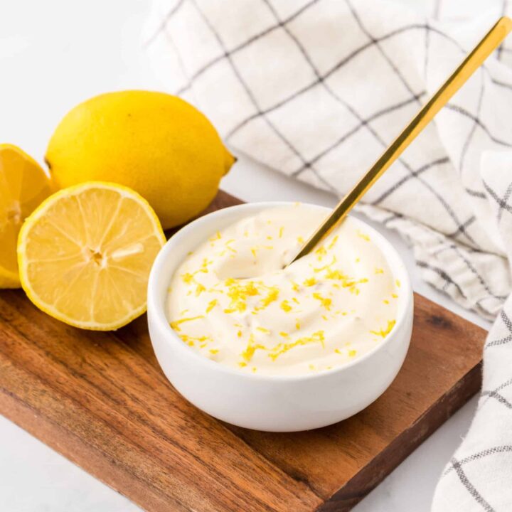 Lemon Aioli (easy lemon mayonnaise sauce)