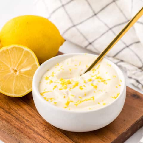 Lemon Aioli (easy lemon mayonnaise sauce)