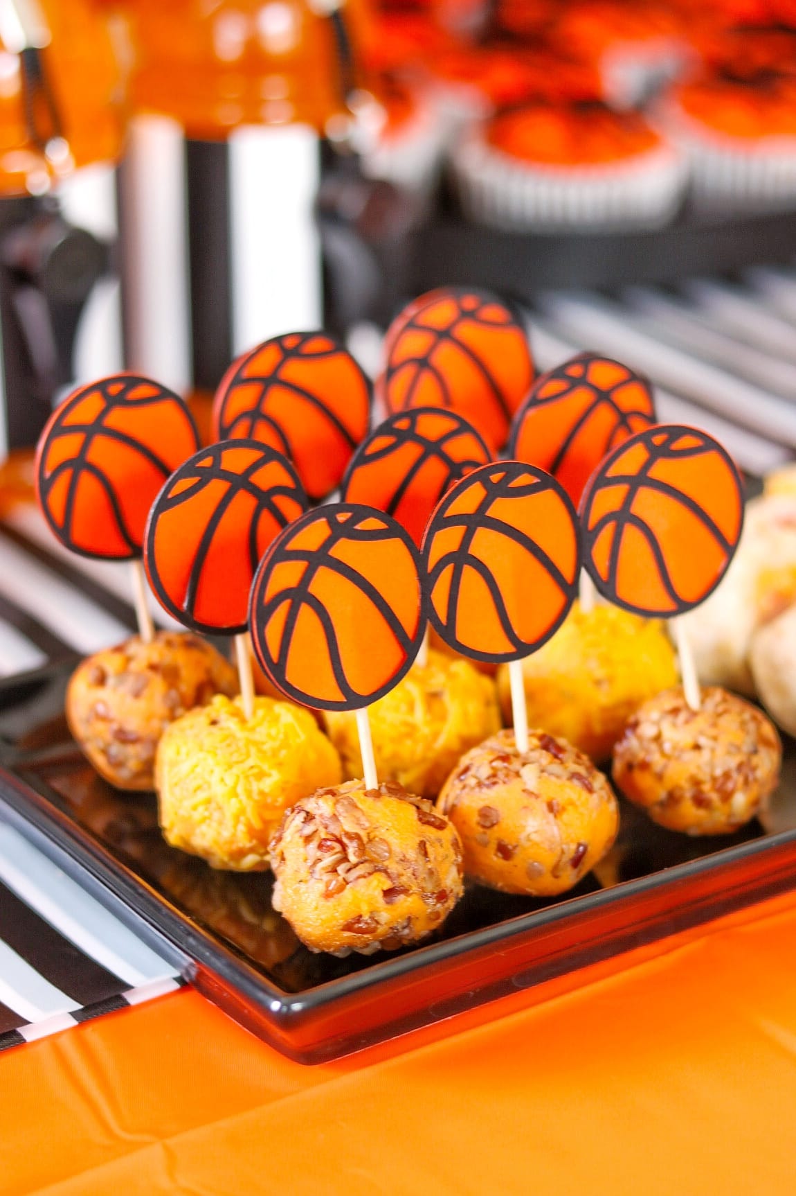 basketball themed snacks for a Final Four party