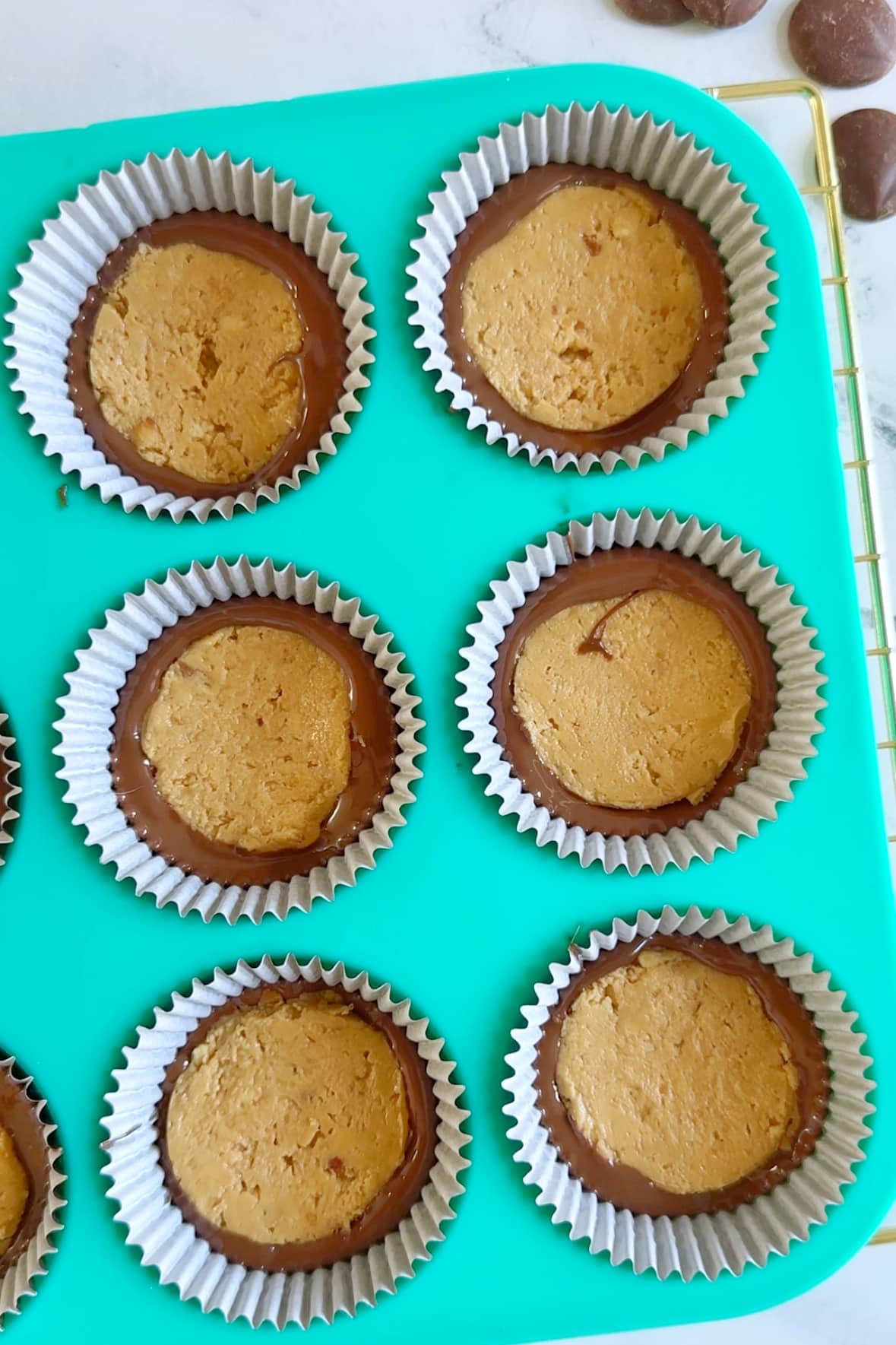 homemade Reese's peanut butter cups without graham crackers 