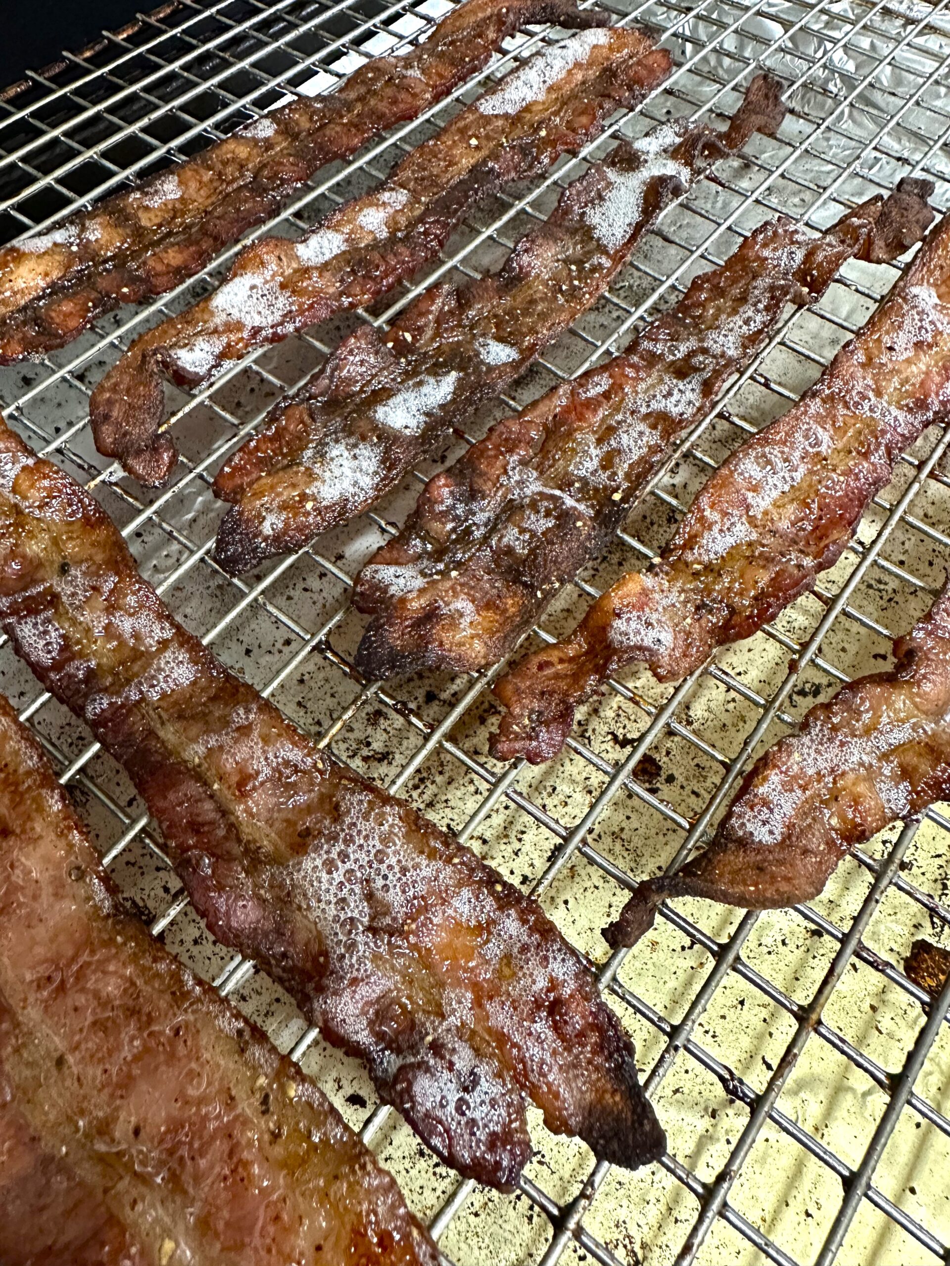 truffle bacon in the oven