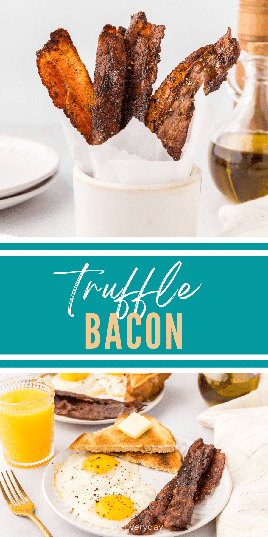 Truffle Bacon (easy bacon and truffle breakfast or appetizer idea)