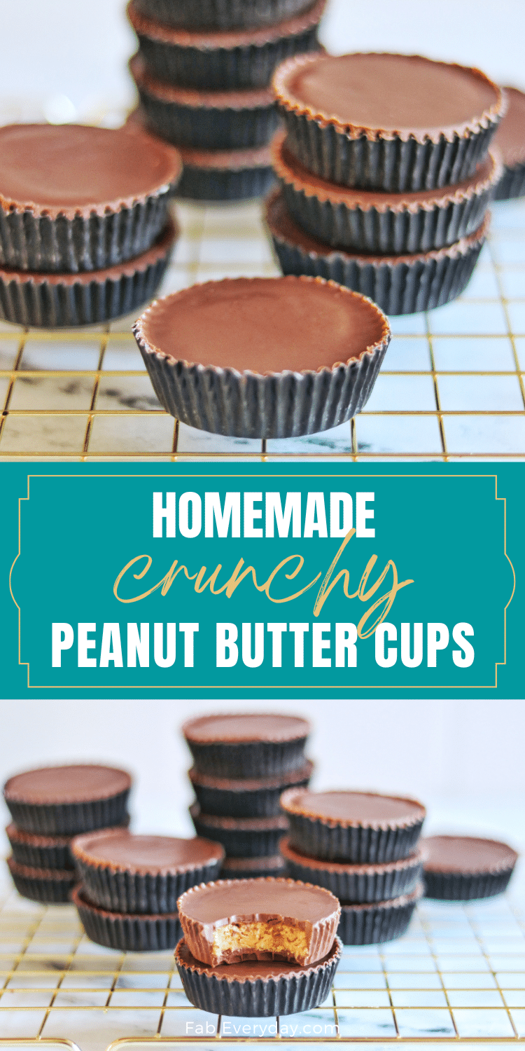 Homemade Peanut Butter Cups (crave-worthy crunchy peanut butter cups recipe)