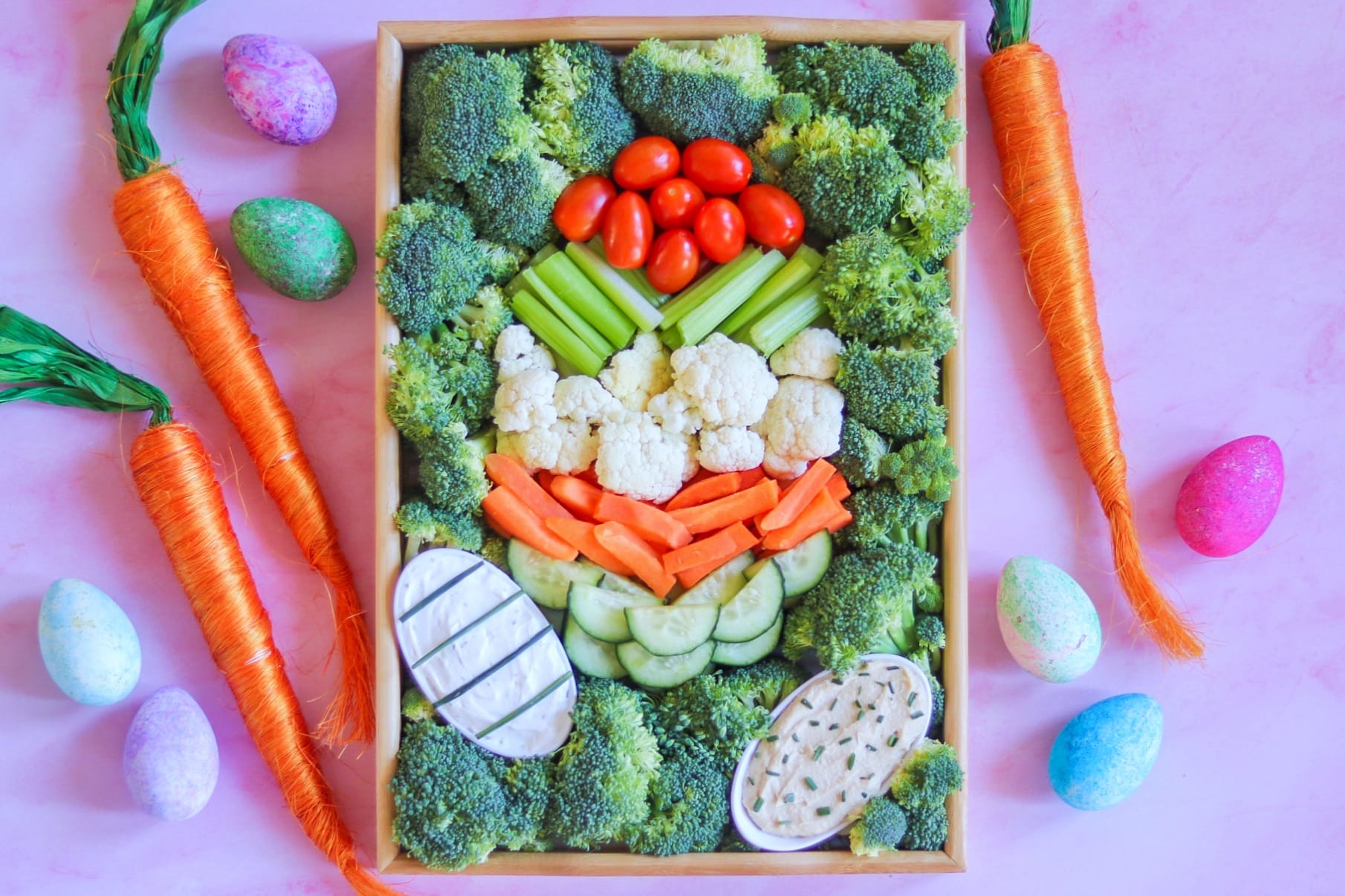 Easter veggie platter
