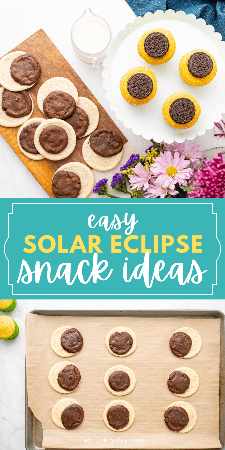 Easy Solar Eclipse Snack Ideas (Eclipse Cookies and Eclipse Cupcakes)