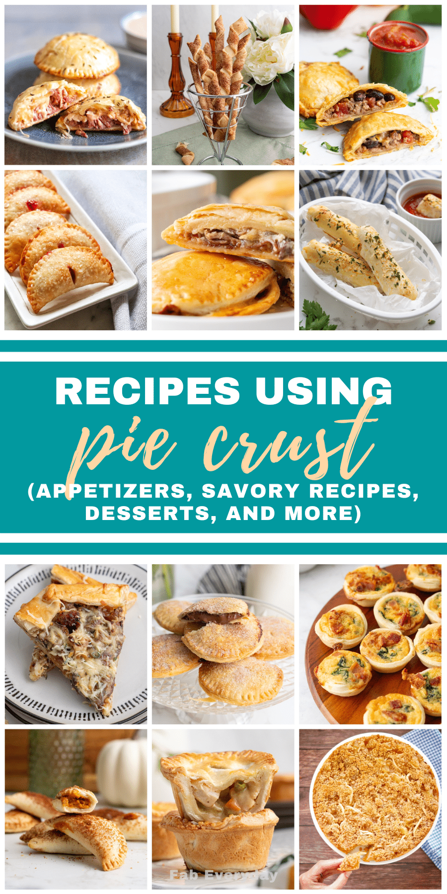Recipes Using Pie Crust (the best savory, appetizer, and dessert pre-made pie crust recipes)