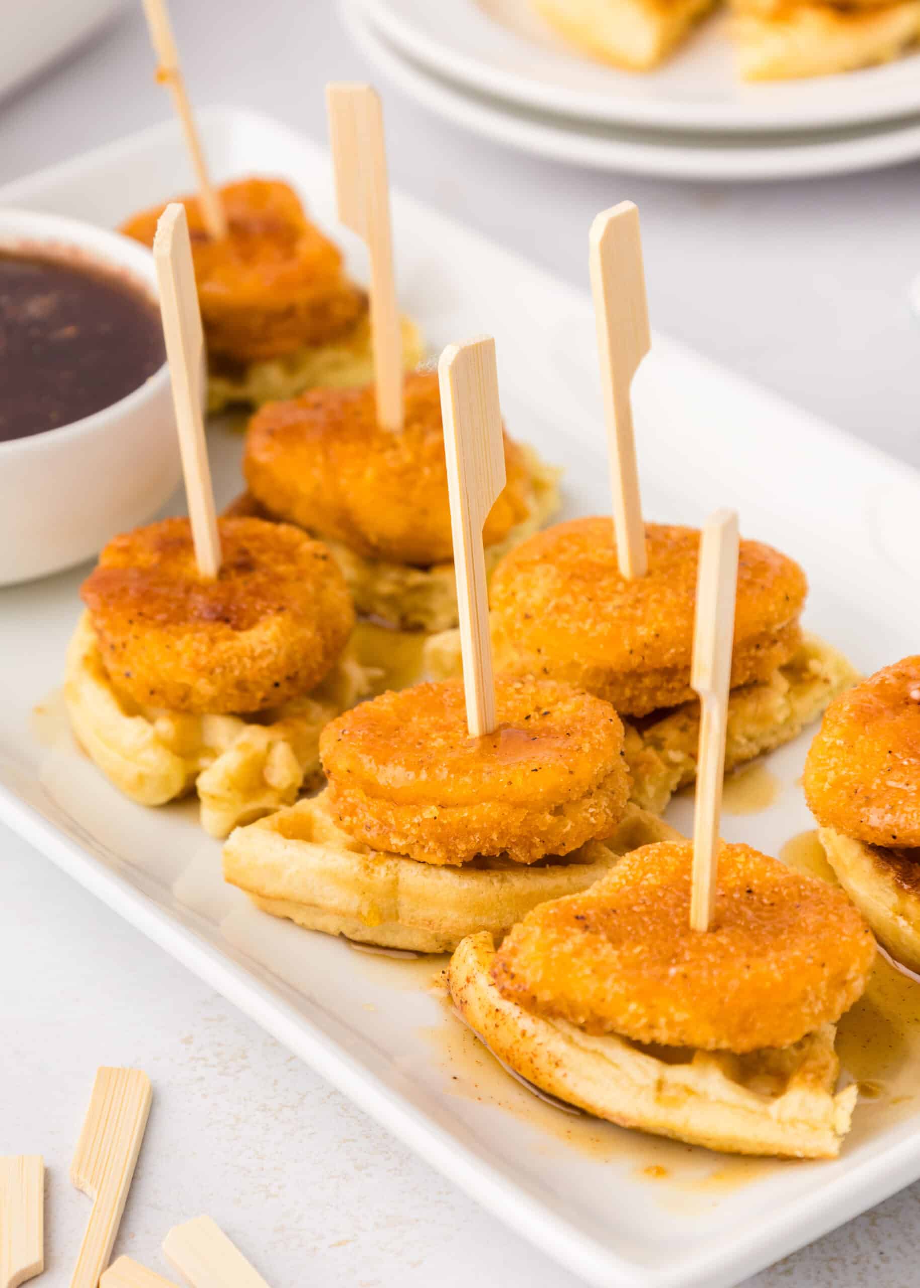 chicken and waffle bites appetizer