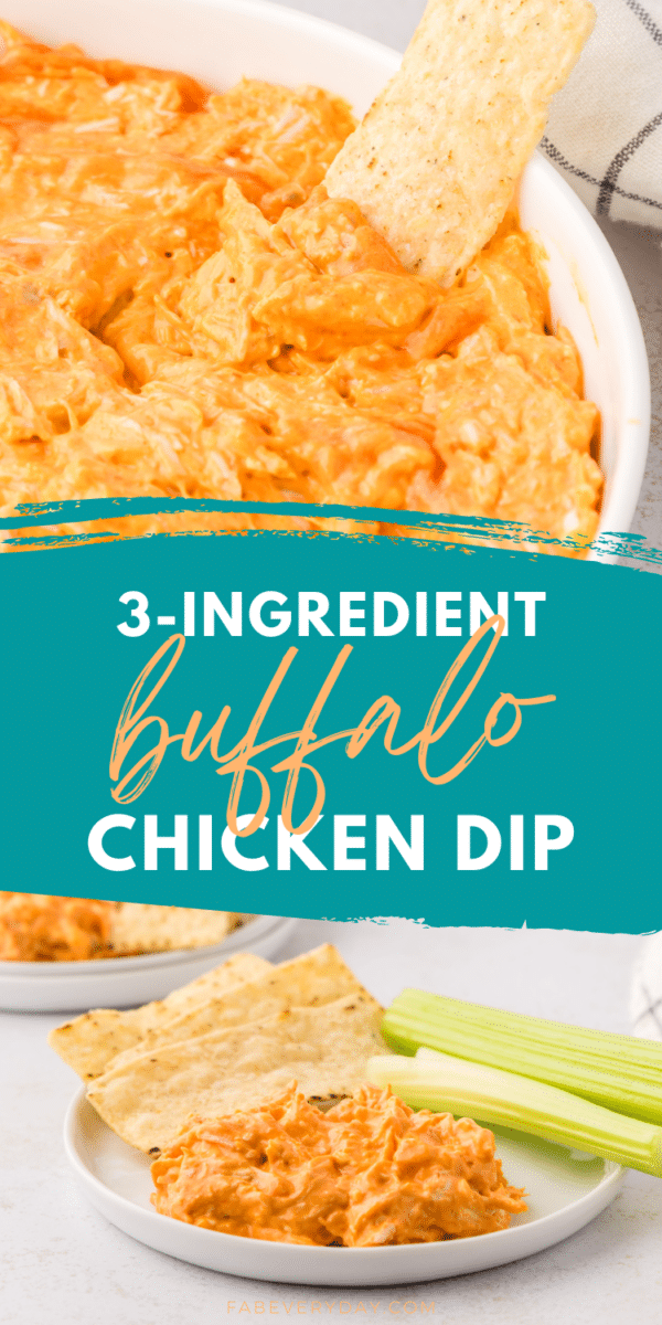 Easy Buffalo Chicken Dip recipe (no-bake buffalo chicken dip) - Fab ...