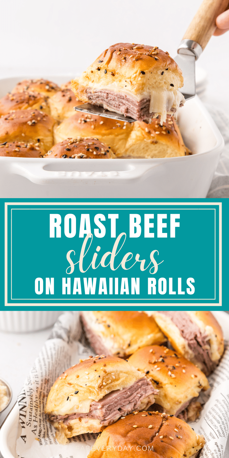 Roast Beef Sliders on Hawaiian Rolls
