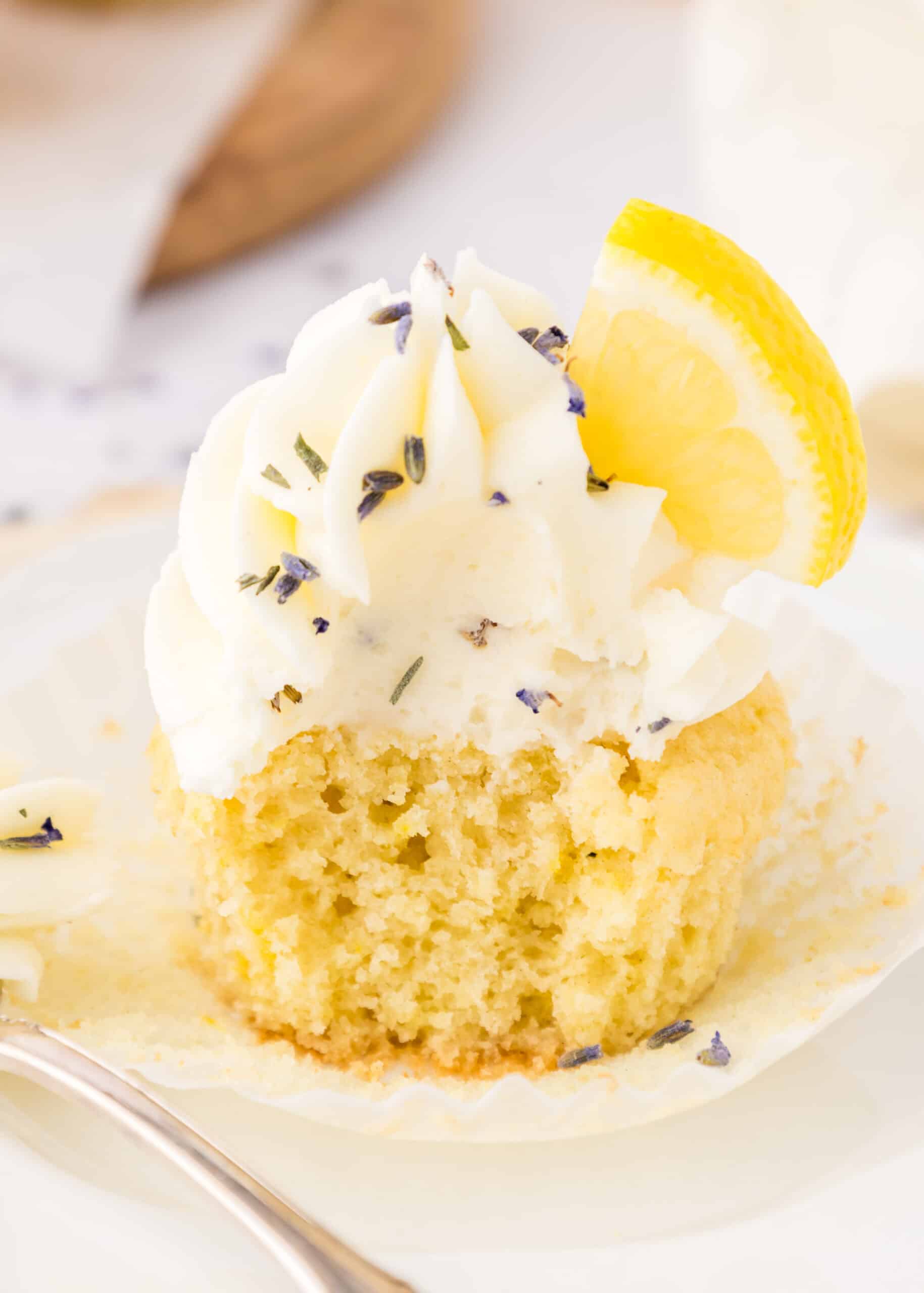 lavender and lemon cupcakes