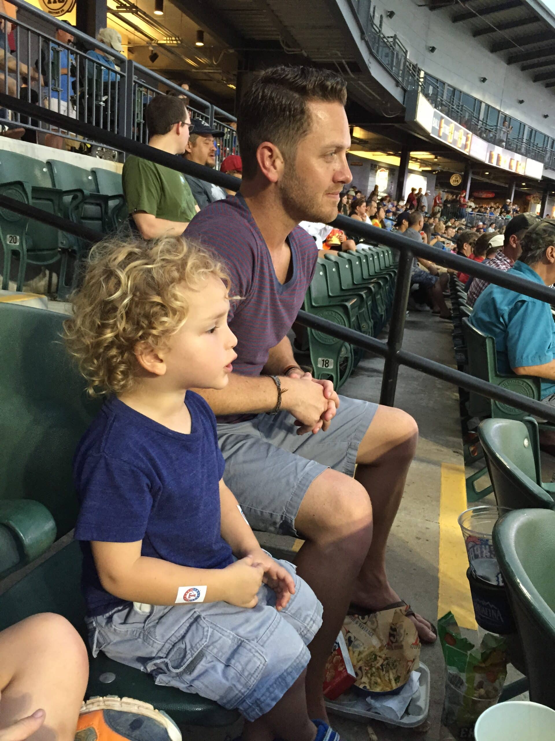 seeing a Round Rock Express baseball game with kids