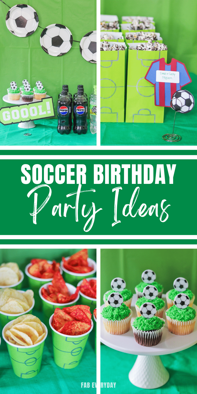 Soccer Birthday Party Ideas (also great for a soccer watch party)