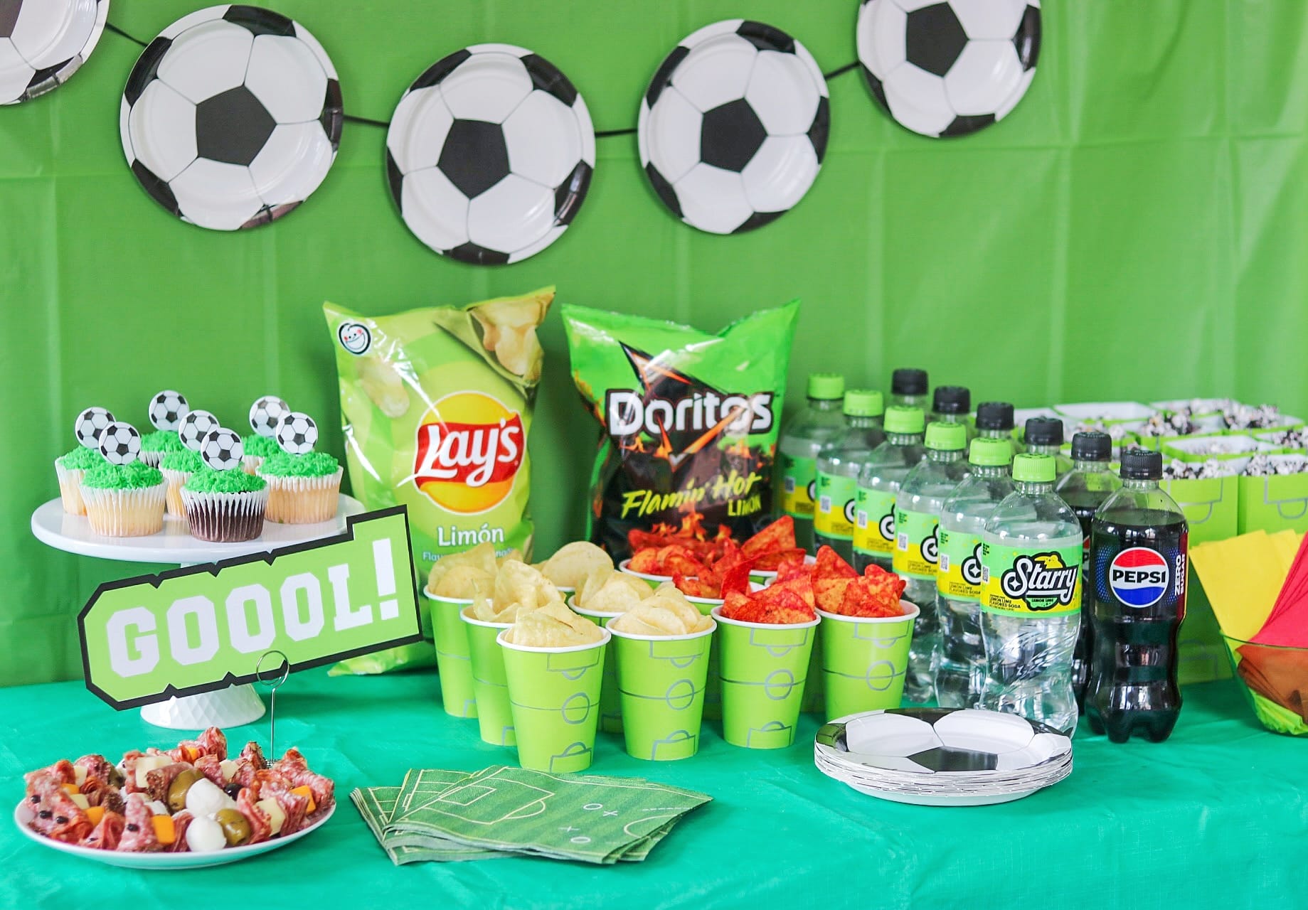 end of season soccer team party ideas with homemade soccer party decorations and cheap soccer party supplies