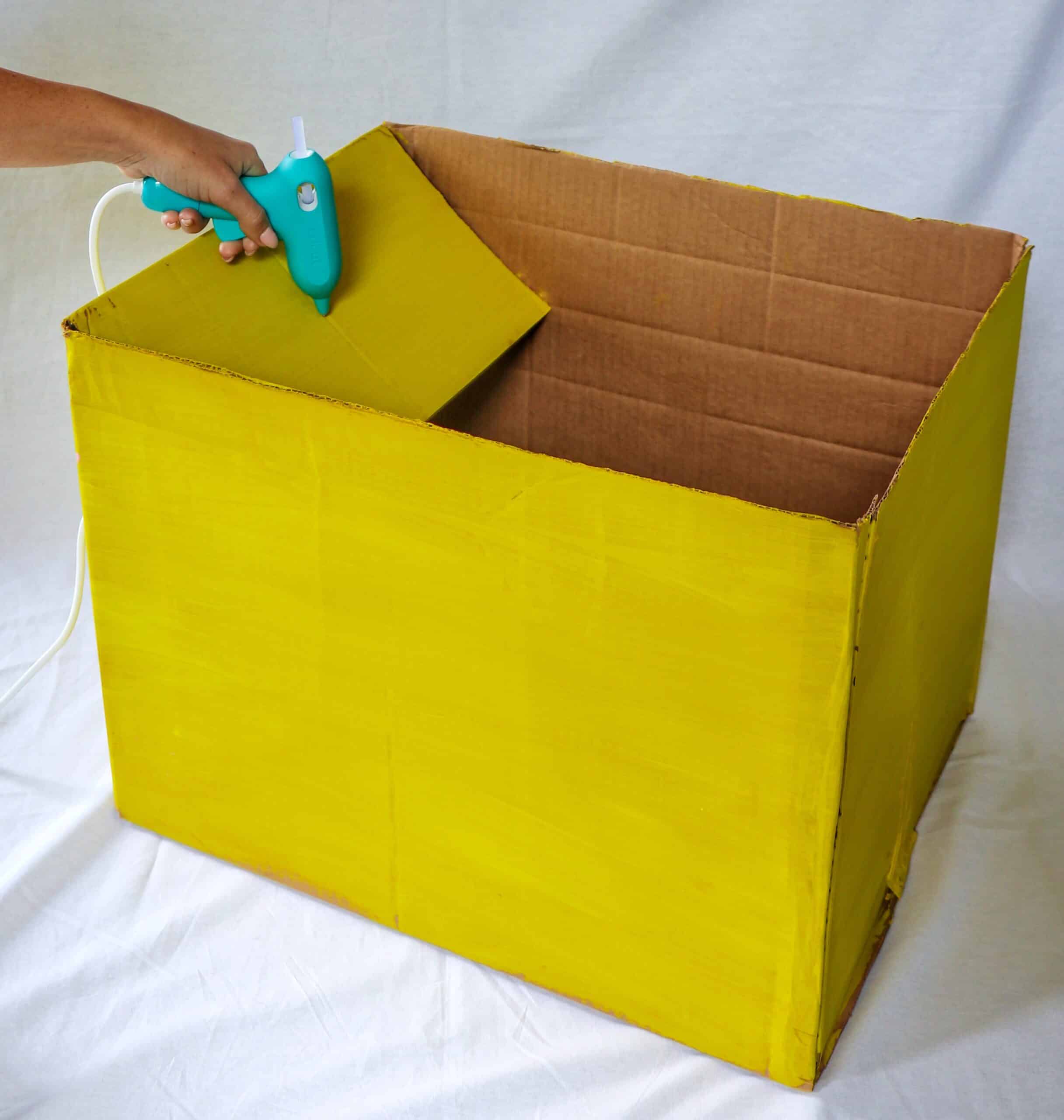 how to make a cardboard box car for a drive in movie party