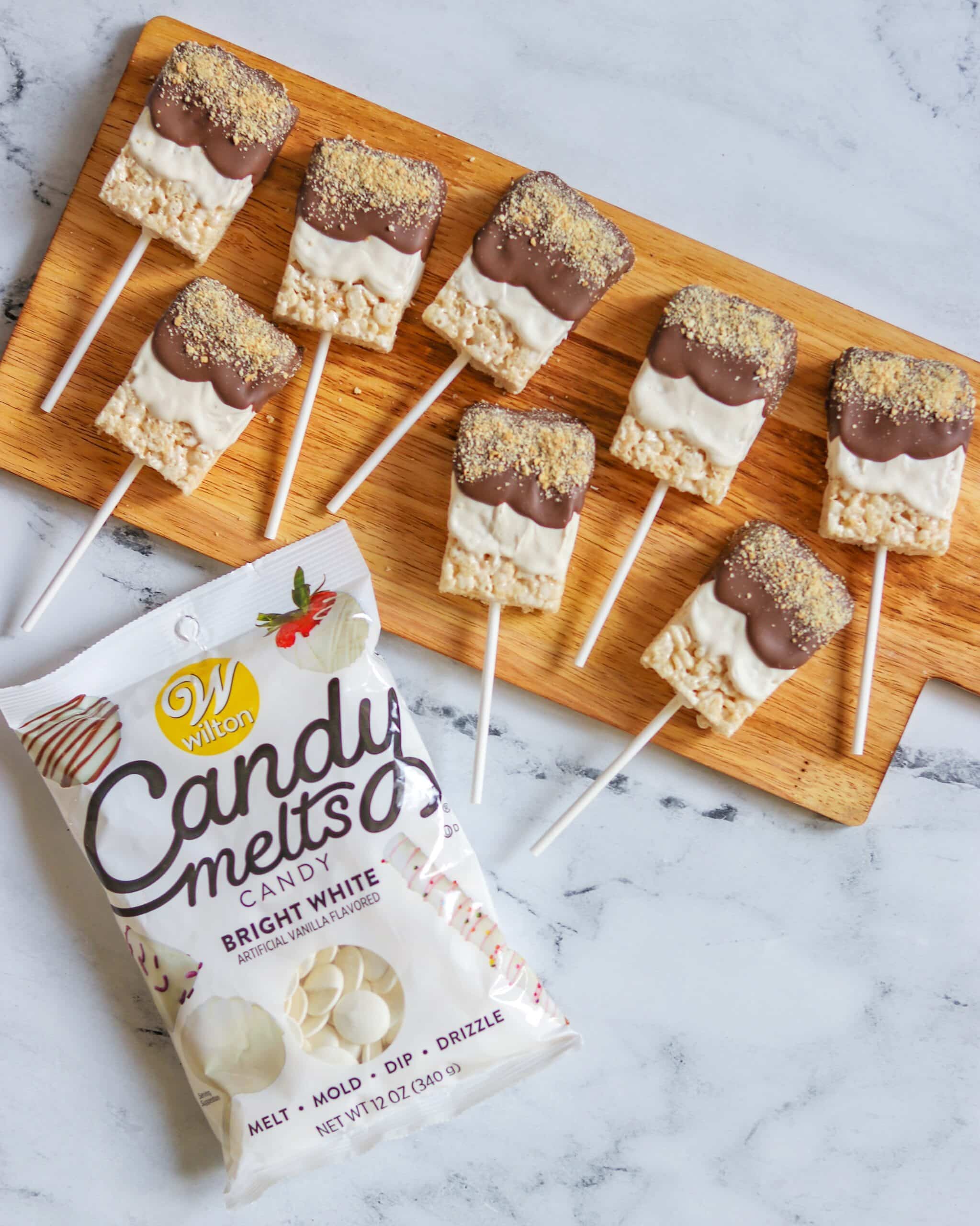 Easy S’mores Treats Pops