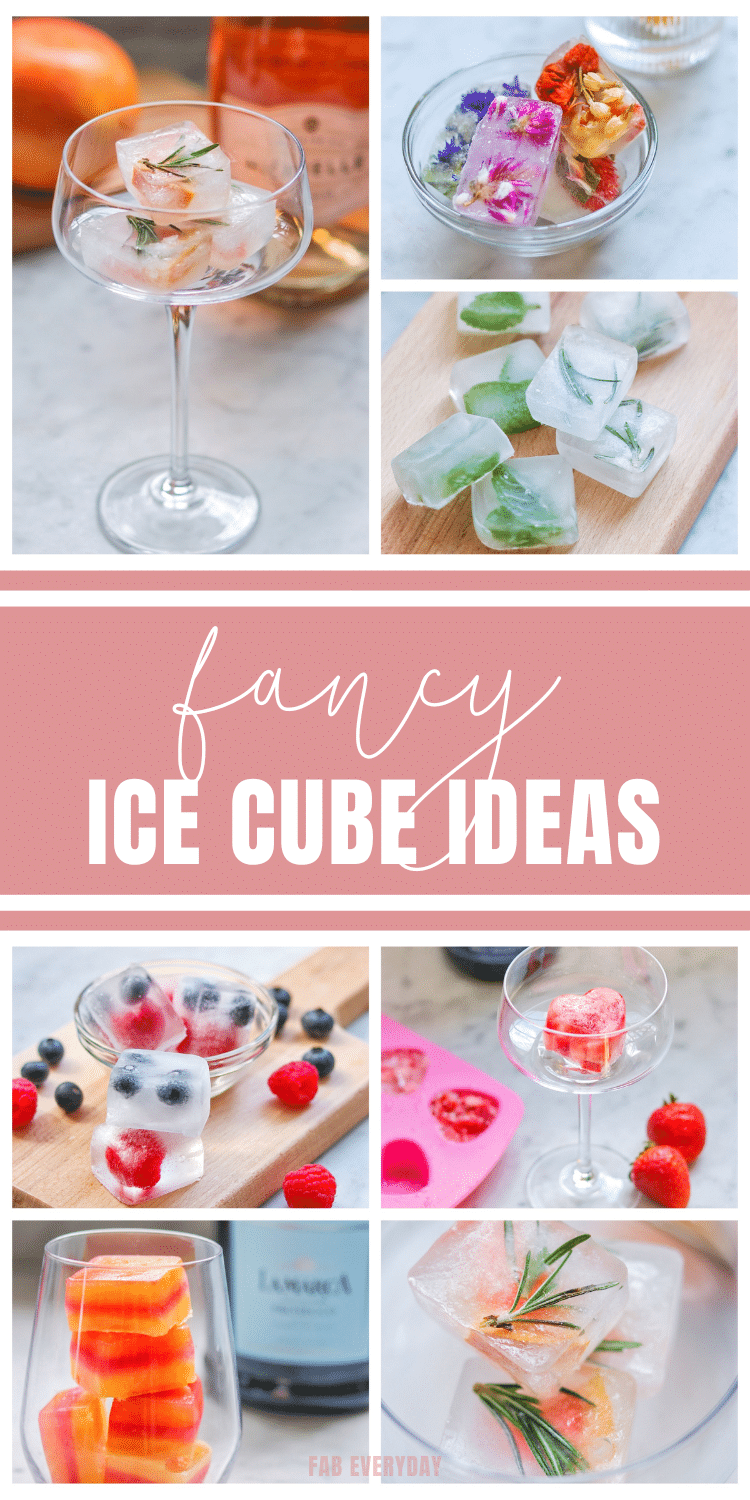 Fancy Ice Cubes: How to Make Pretty Ice Cubes for Drinks