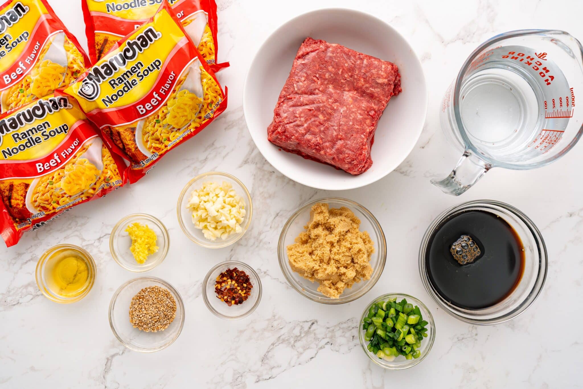 Korean-Style Ground Beef Ramen Recipe - Fab Everyday