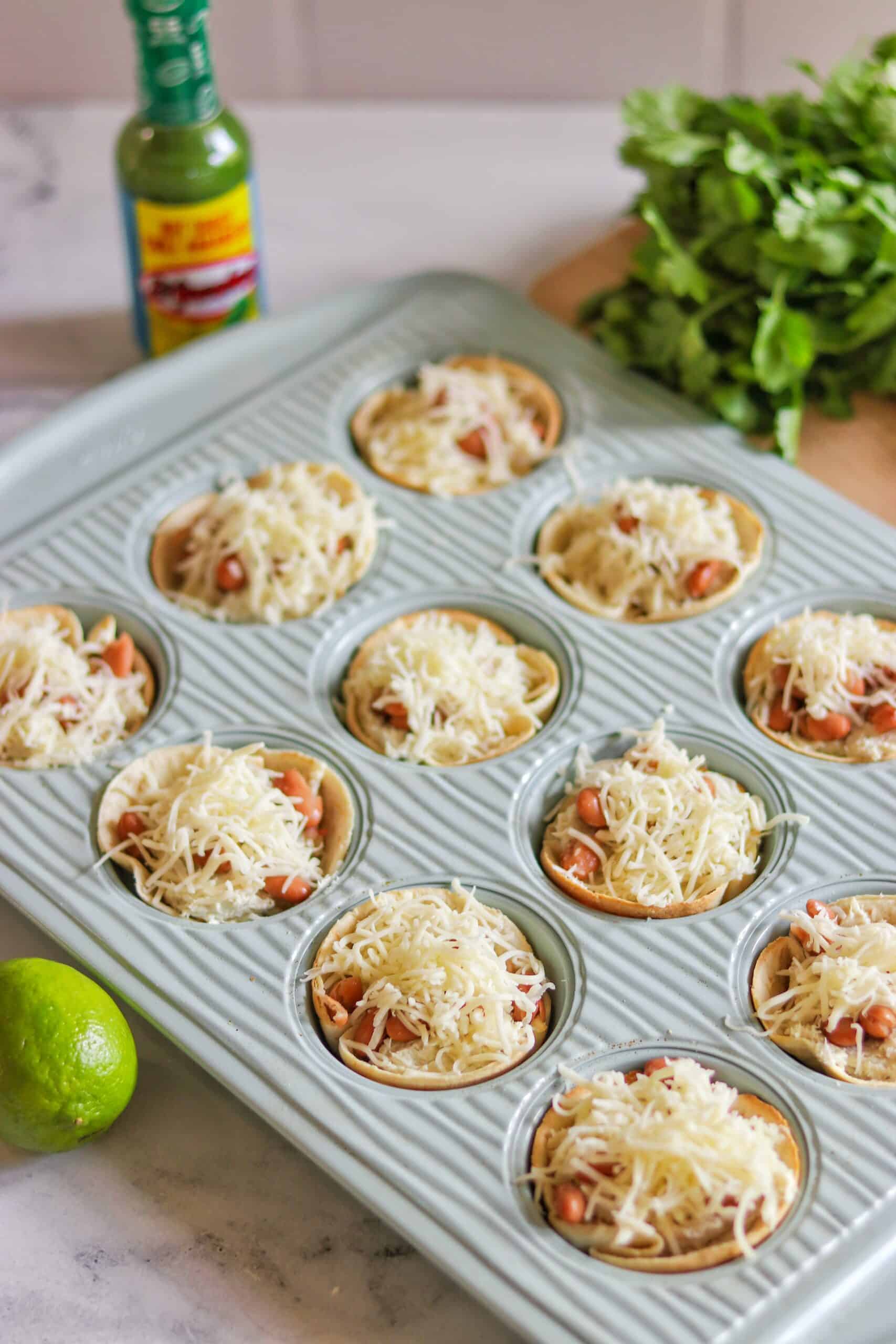 chicken taco cups