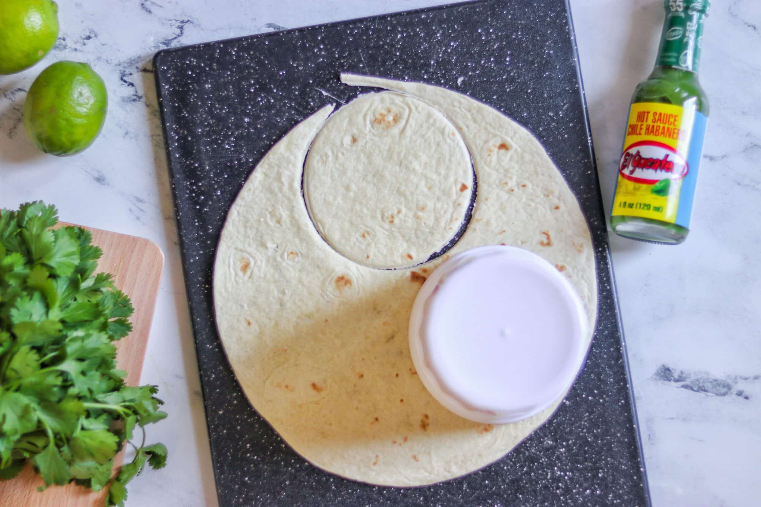 how to make taco cups with tortillas
