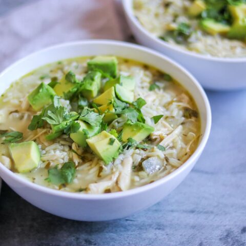 Cilantro-Lime Chicken and Rice Soup (easy cilantro chicken soup recipe with Minute Rice Cups)