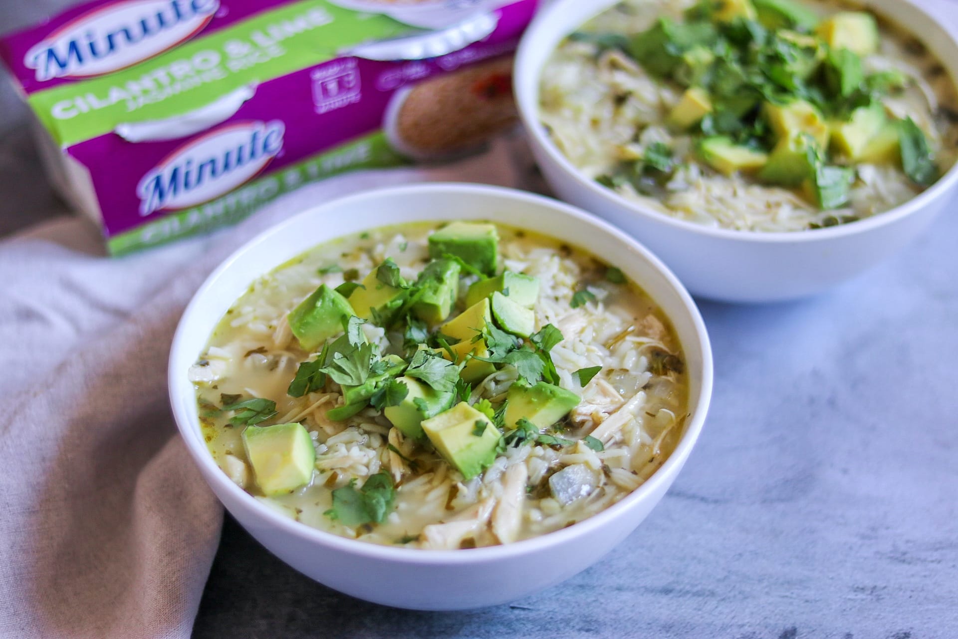 cilantro chicken soup with rice