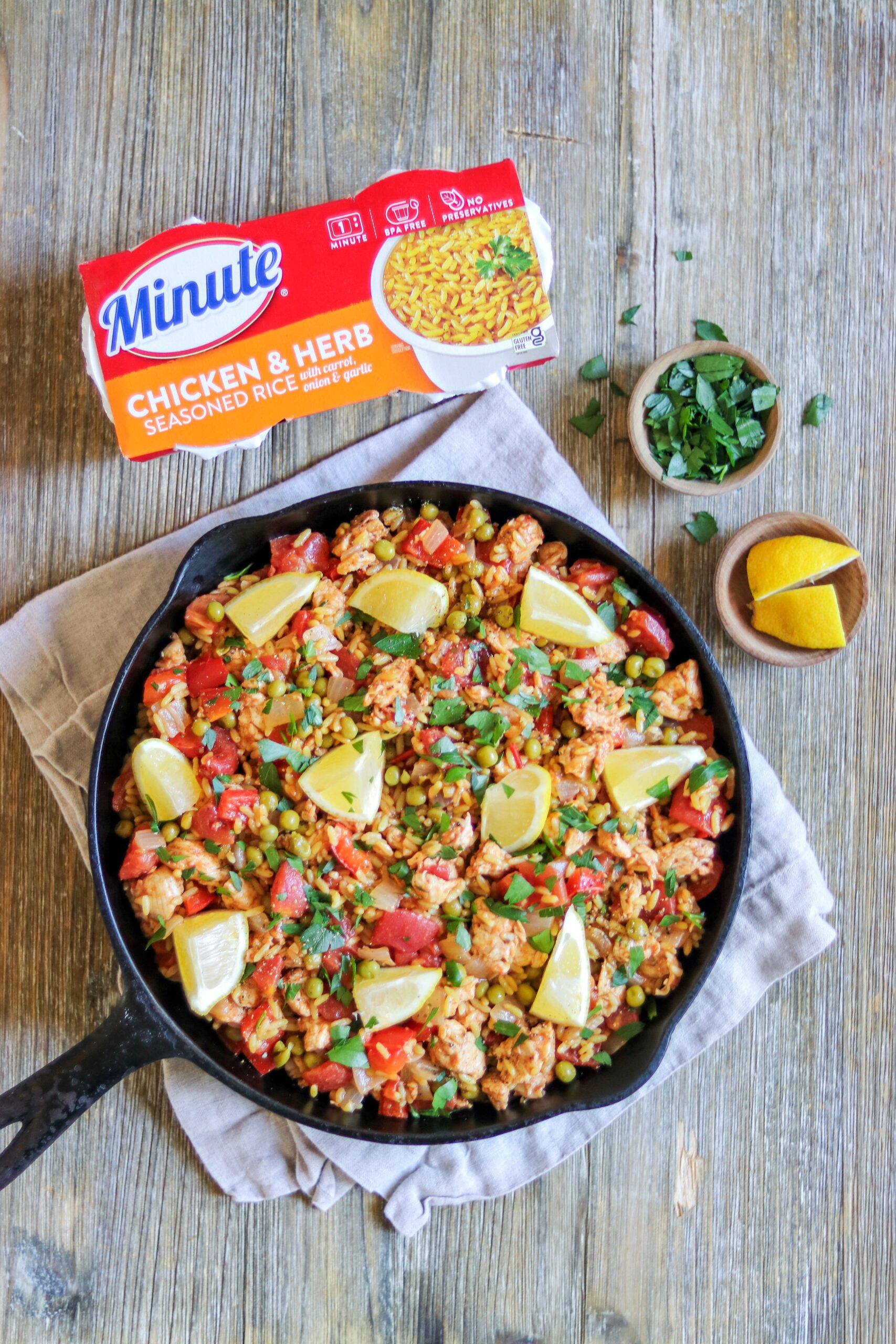shortcut chicken paella
