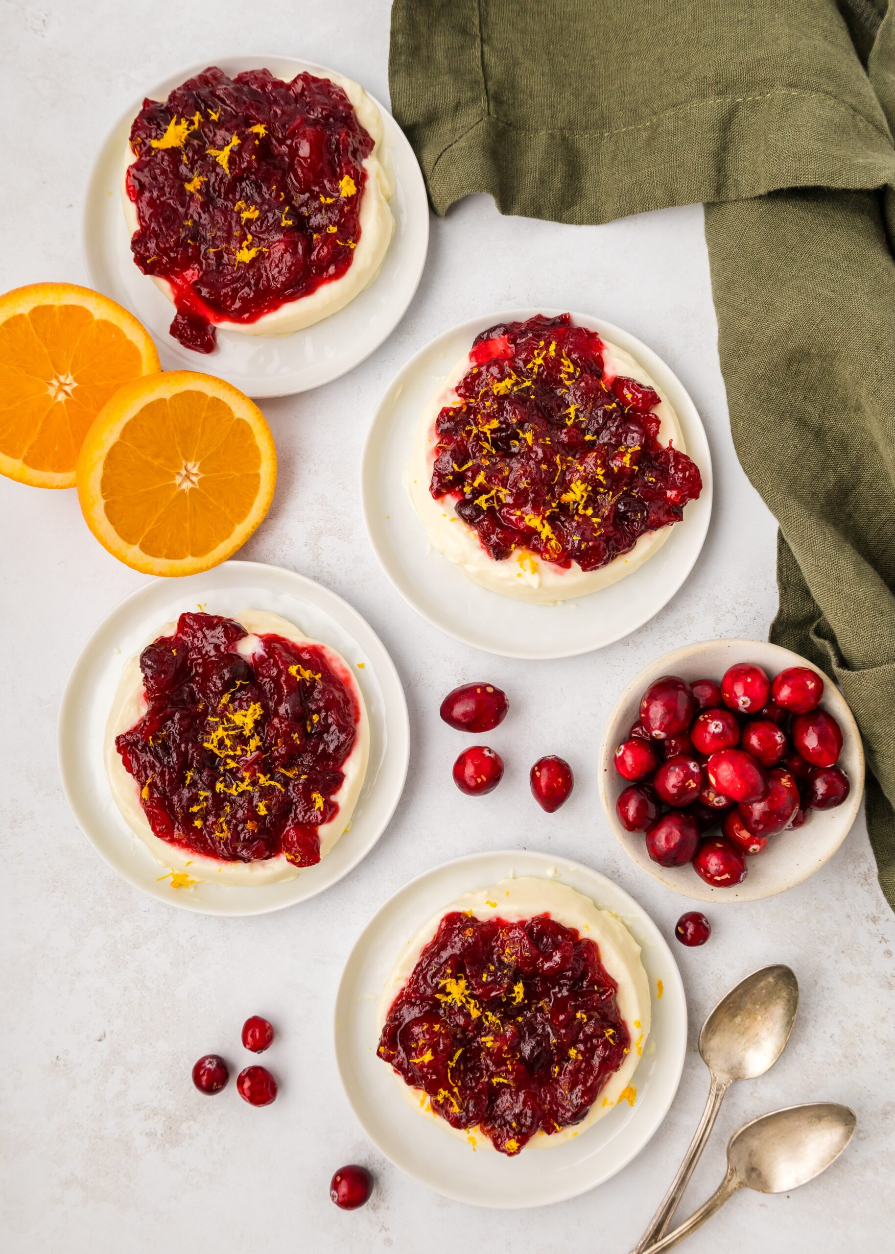 cranberry panna cotta