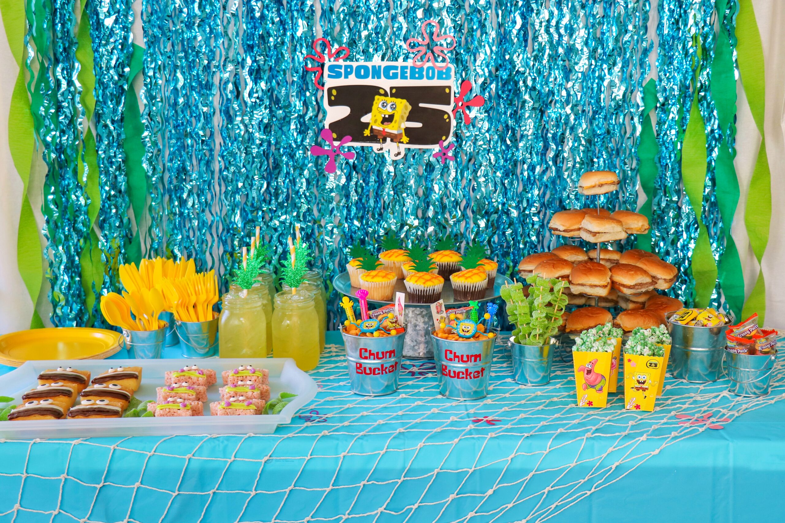 SpongeBob theme party supplies and decorations
