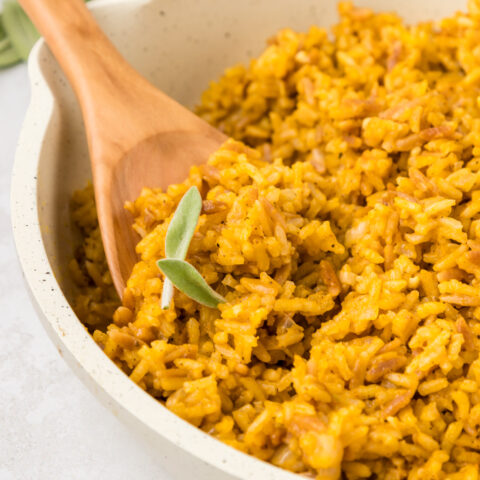 Pumpkin Rice Pilaf recipe (the perfect rice for Thanksgiving)