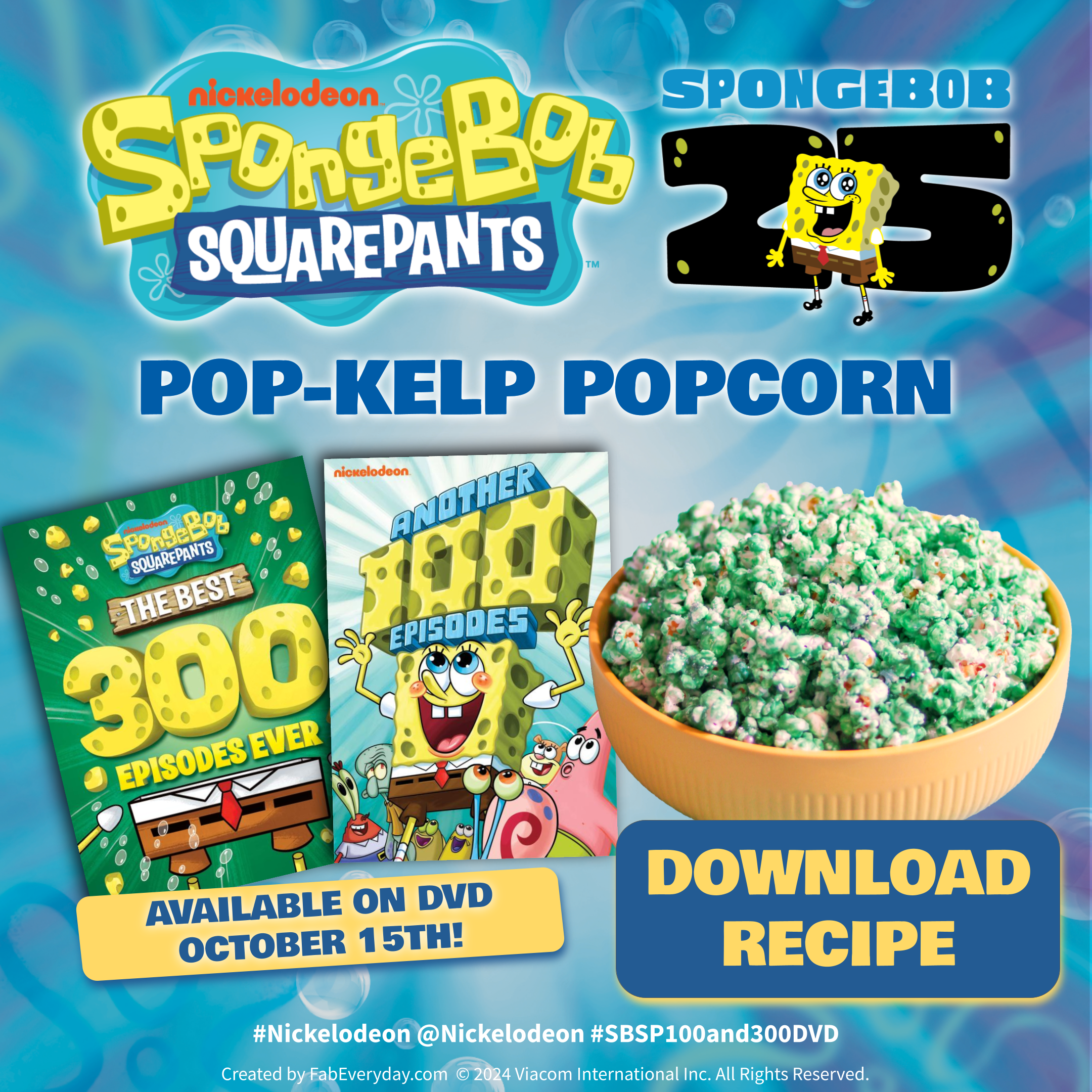 SpongeBob theme party Pop Kelp recipe