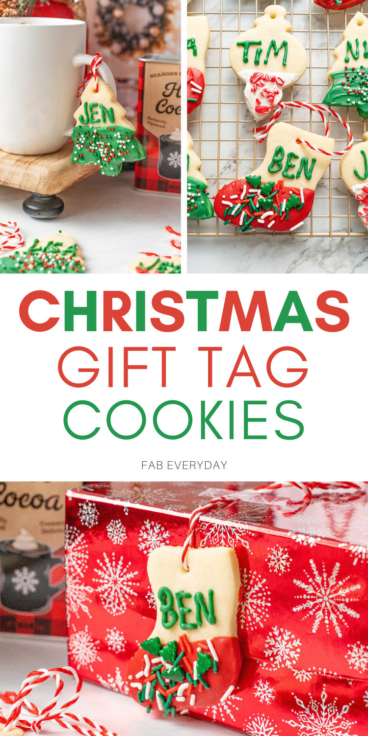 Christmas Gift Tag Cookies