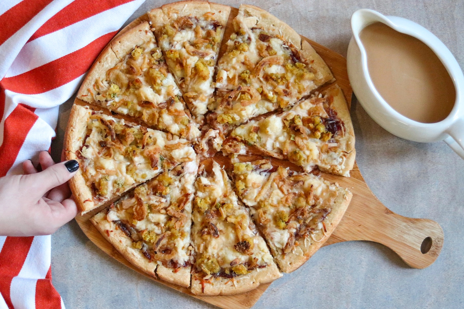 Leftover Thanksgiving Pizza