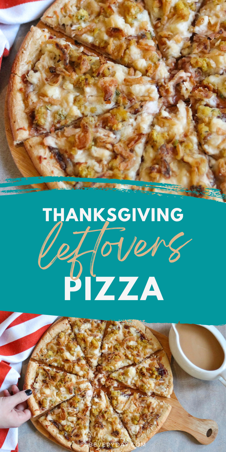 Thanksgiving leftovers pizza recipe